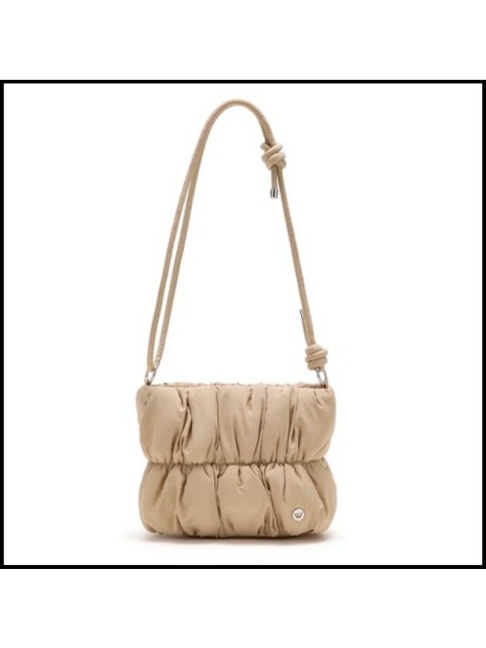 Puffer Shoulder Bag Nylon Quilted Lightweight Crossbody Purse